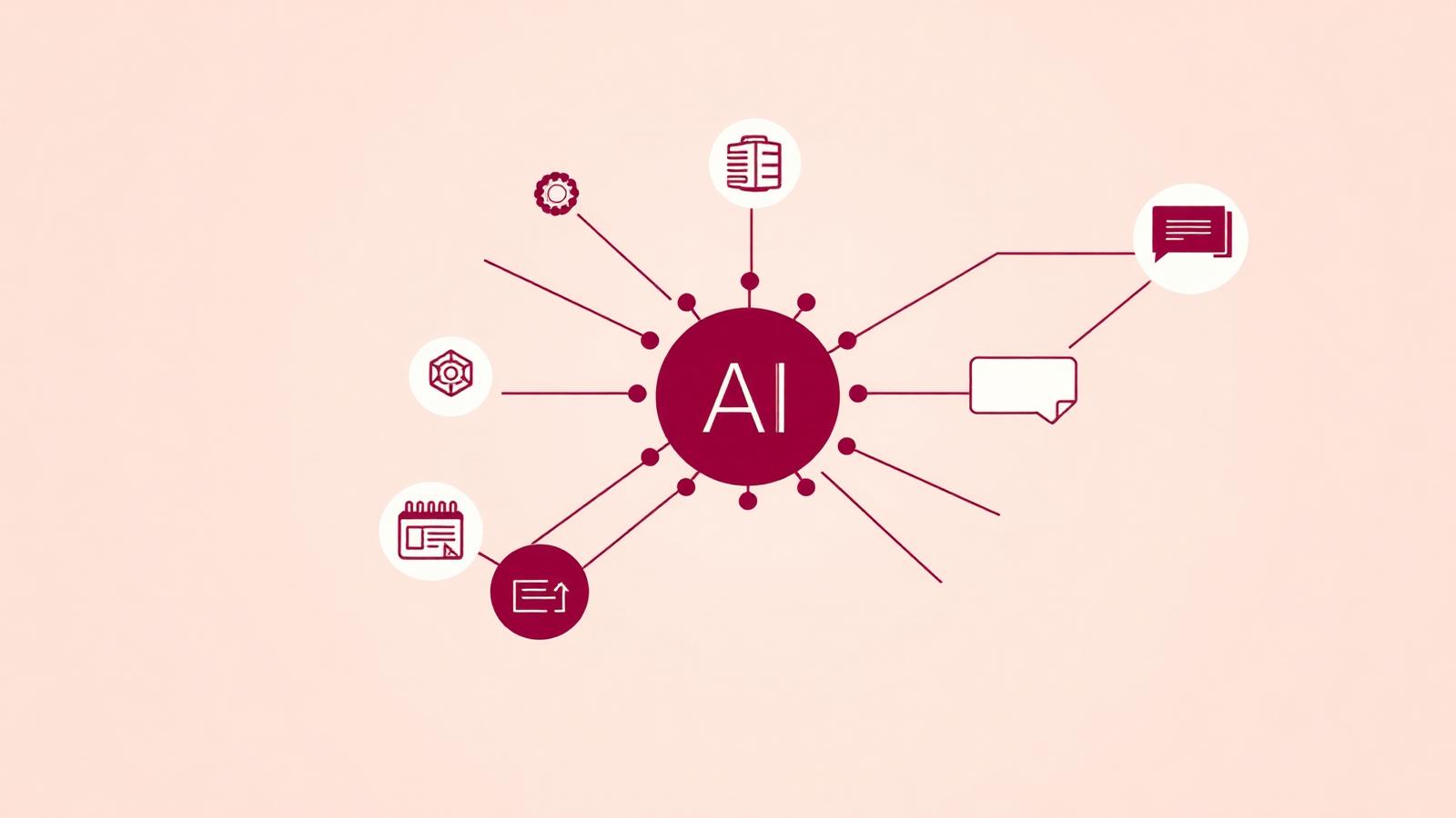 AI acts as a connective layer between the systems your business already runs.